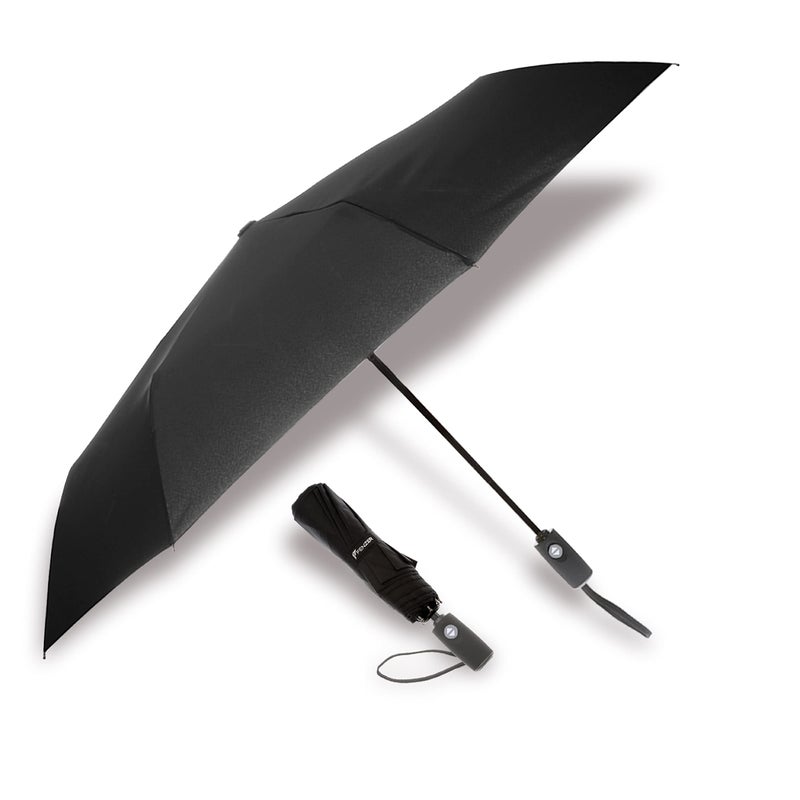 Fenzer Windproof "TEFLON" Coated Travel Umbrella - Auto Open / Close - Travel Stylish Black Lightweight Design for Women / Men - Image 1